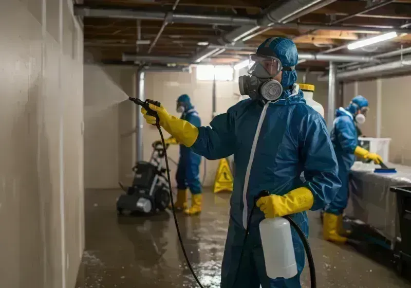 Basement Sanitization and Antimicrobial Treatment process in North Laurel, MD